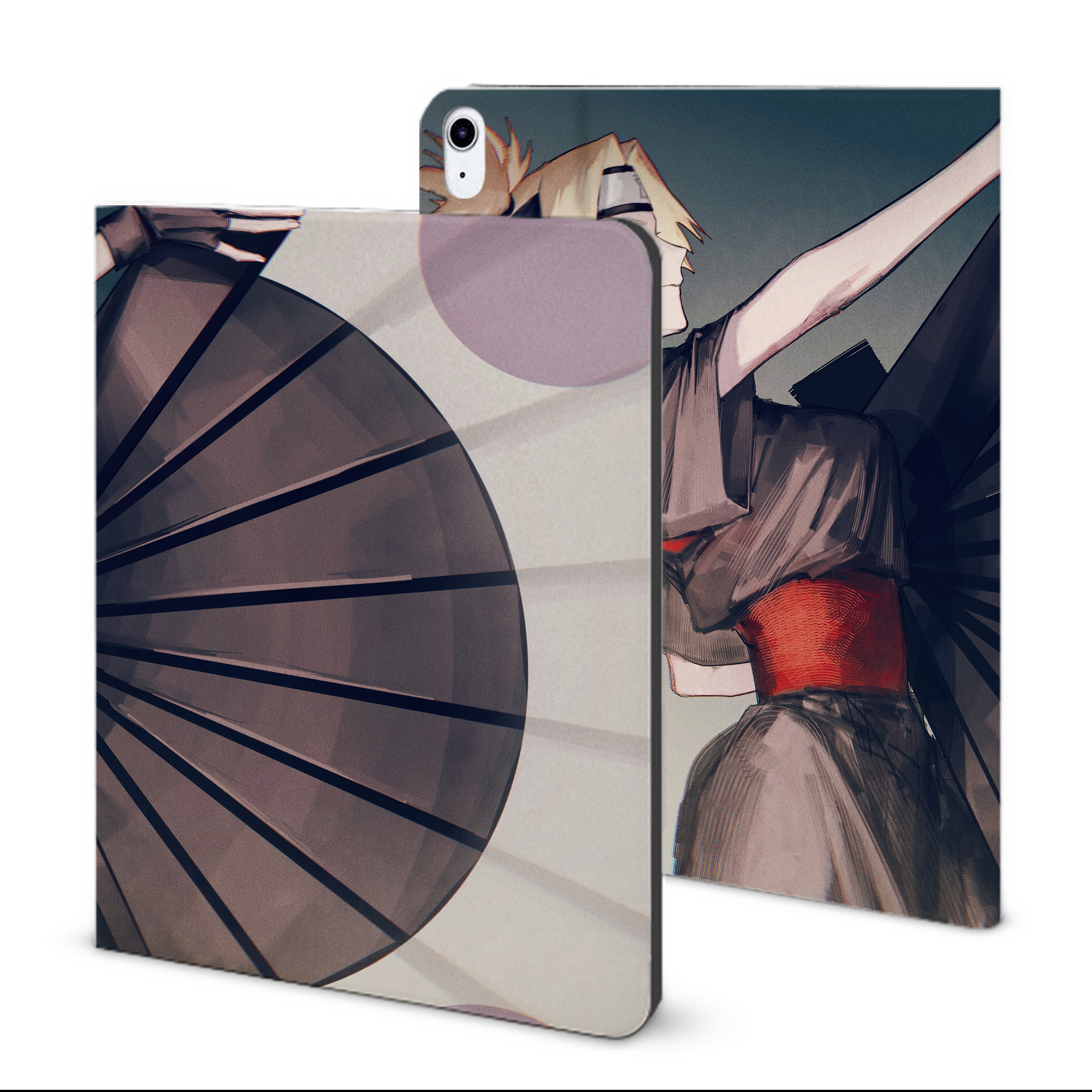 （画像用） NARUTO -ナルト- NARUTO -ナルト- 疾風伝 IPad ケース ブック型 PUレザー TPU 耐衝撃 軽量 薄型 ペン収納なし 全面保護 IPad 各モデル対応